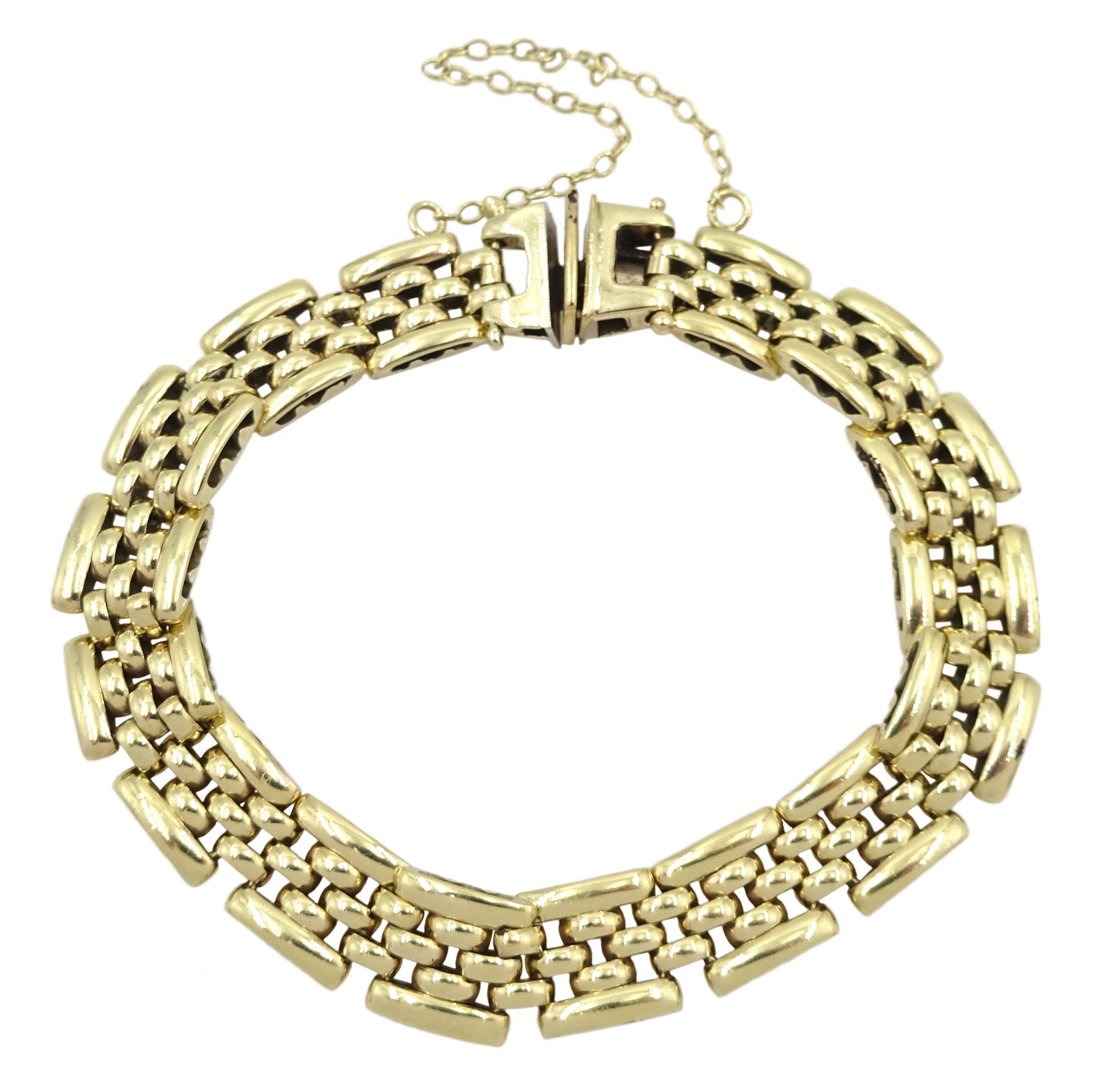 9ct gold link bracelet