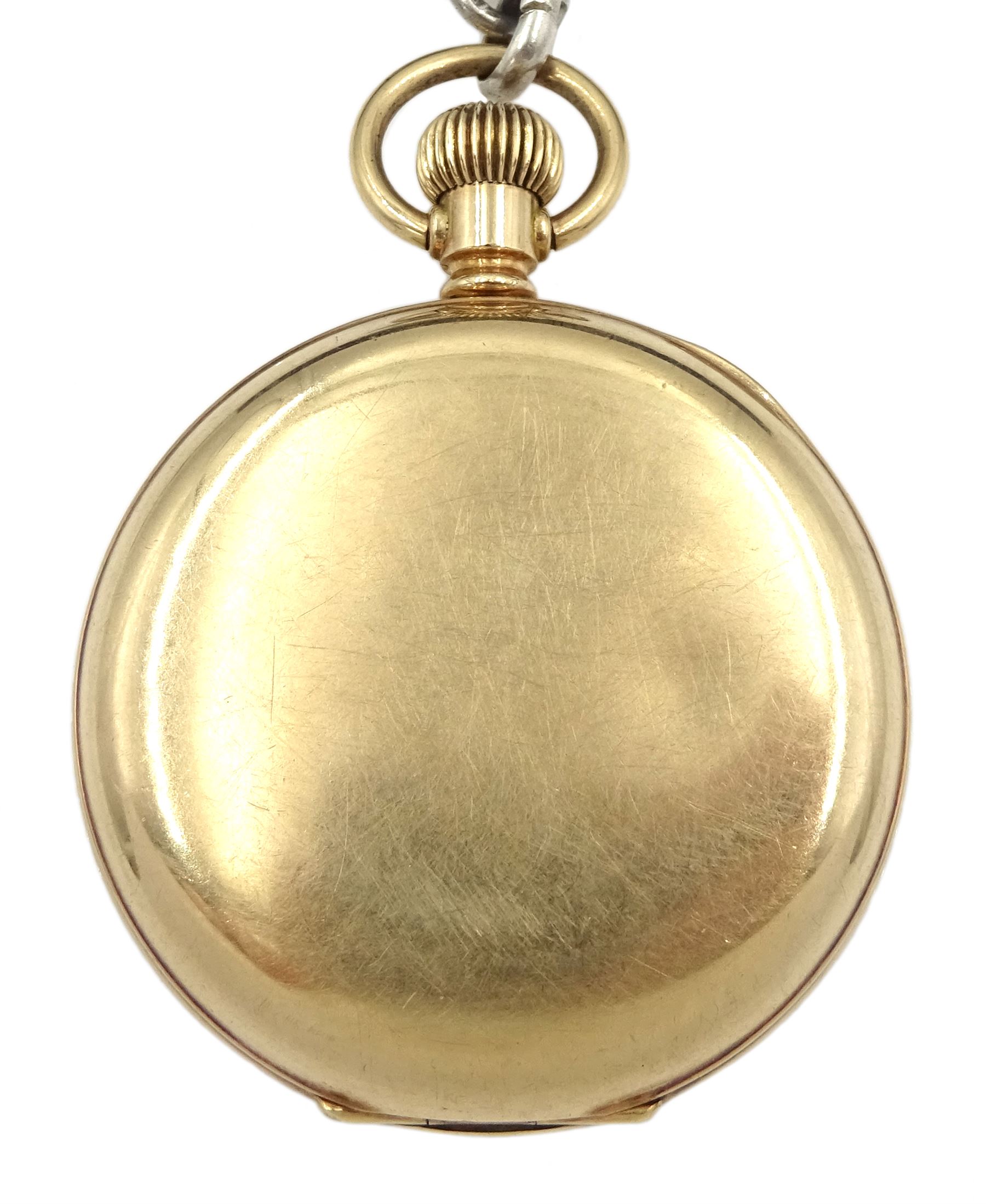 Early 20th century gold-plated keyless lever pocket watch by Elgin - Image 3 of 3