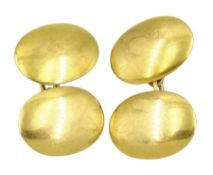 Pair of Victorian 18ct gold cufflinks by G H Johnstone & Co