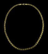 9ct gold fancy link chain necklace