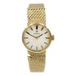 Omega ladies 9ct gold manual wind wristwatch