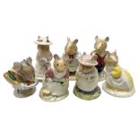 Six Royal Doulton Brambly Hedge figures