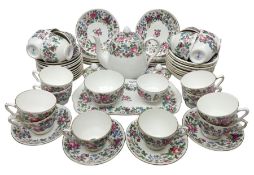 Crown Staffordshire Thousand Flowers pattern part tea service