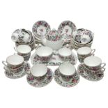 Crown Staffordshire Thousand Flowers pattern part tea service