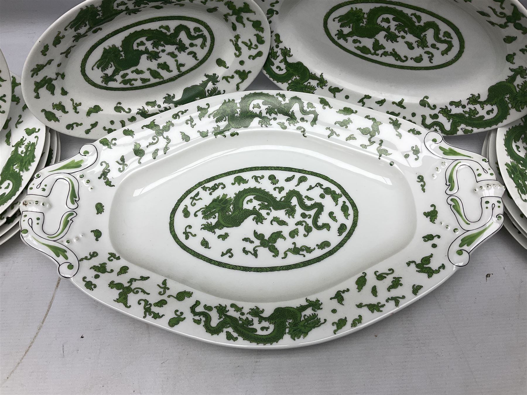 Set of eleven early 20th century Limoges for Green & Abbott of Oxford Street plates - Image 2 of 25
