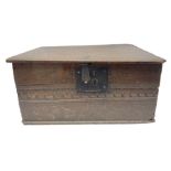 Late 17th/early 18th century oak bible box