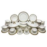 Royal Doulton Royal Gold pattern tea and dinner service for eight