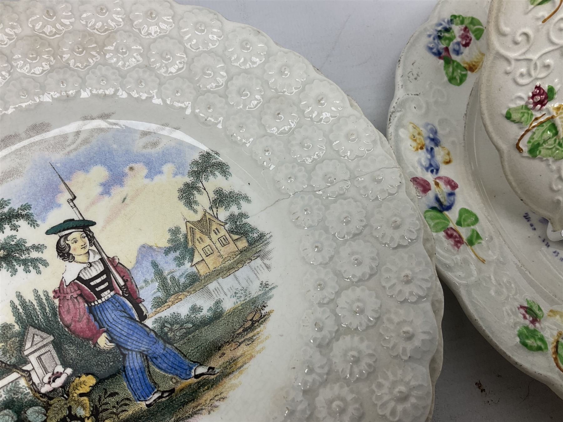Collection of 19th century William Smith & Co nursery plates - Image 13 of 14