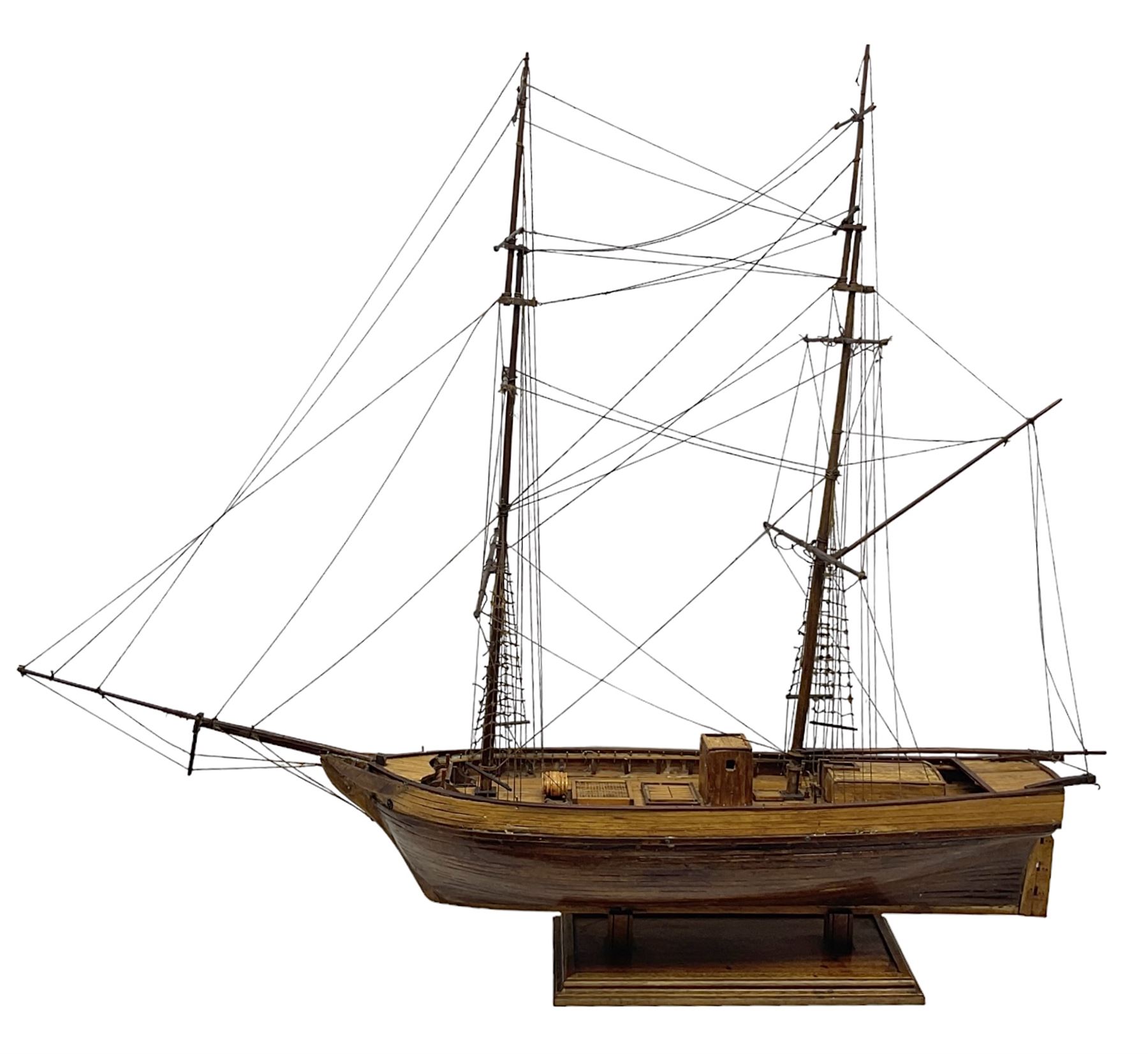 Scratch built model ship