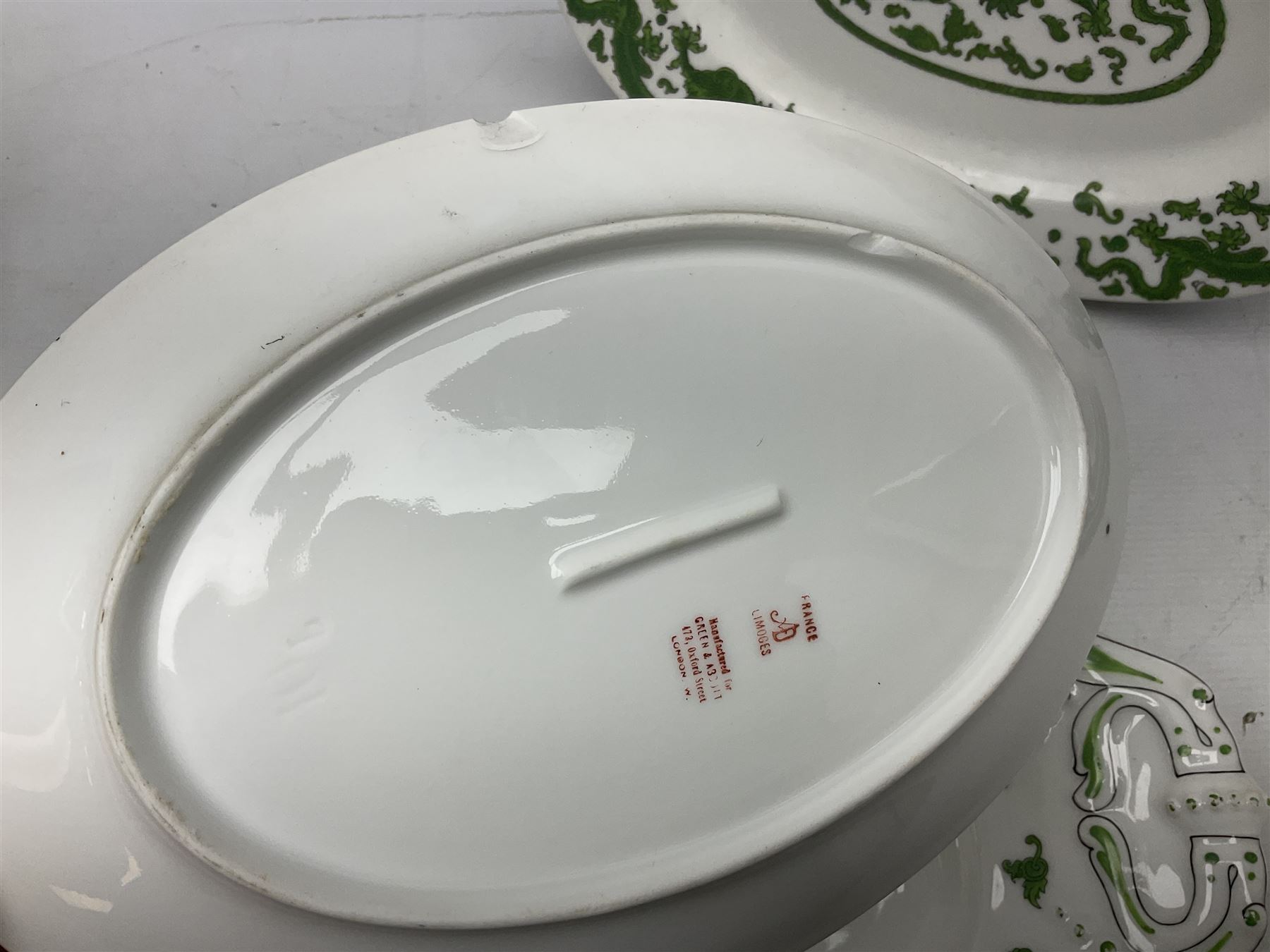 Set of eleven early 20th century Limoges for Green & Abbott of Oxford Street plates - Image 8 of 25