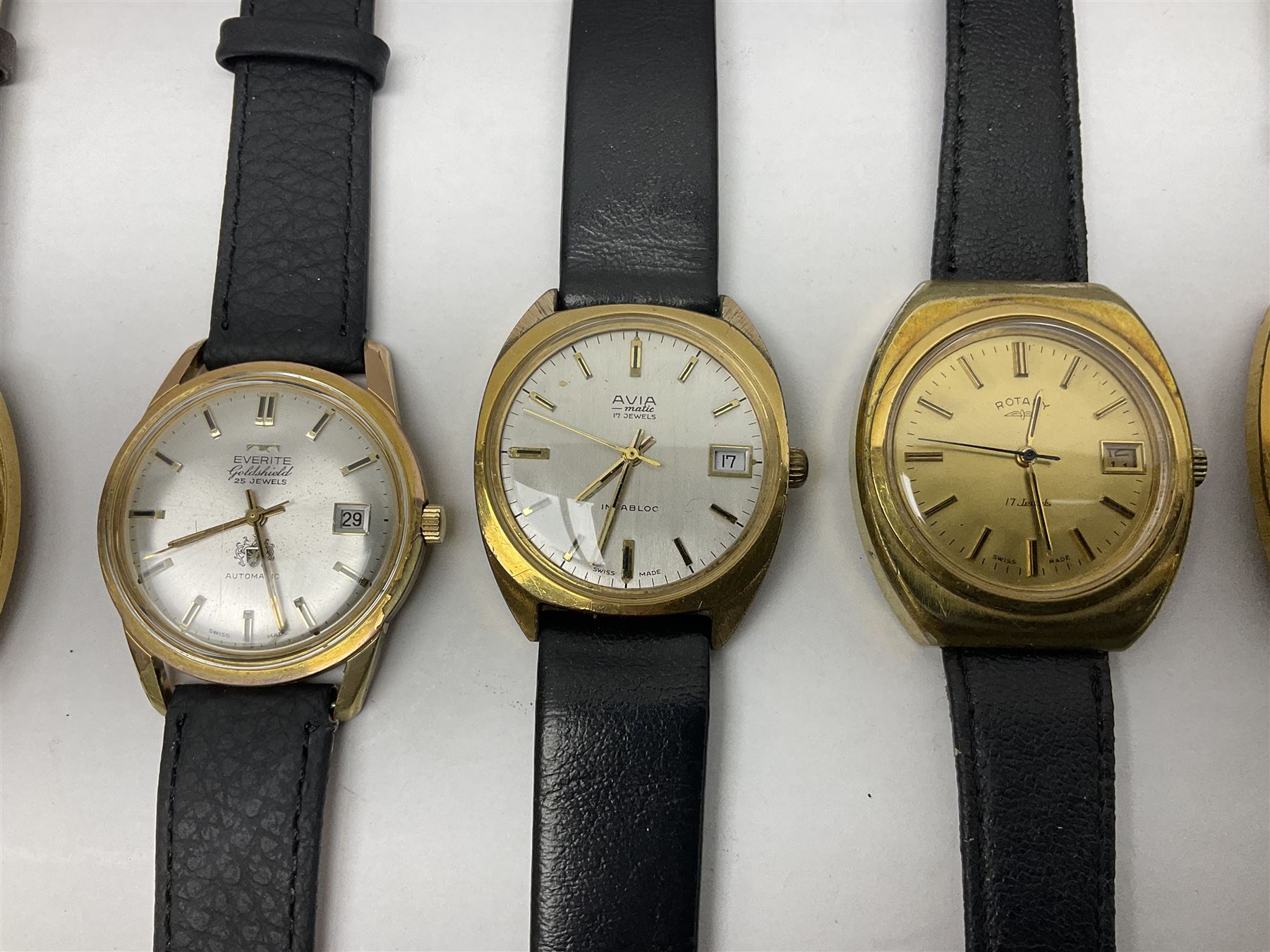 Five automatic wristwatches including Technos Everite Goldshield - Image 5 of 10