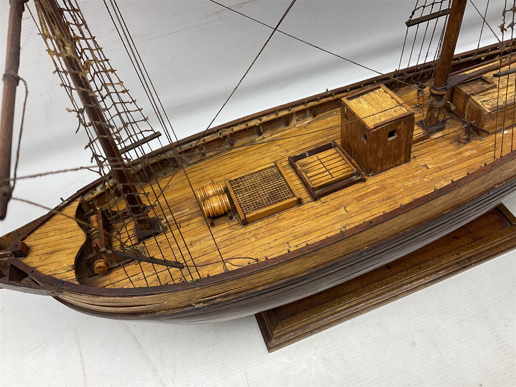 Scratch built model ship - Image 5 of 11