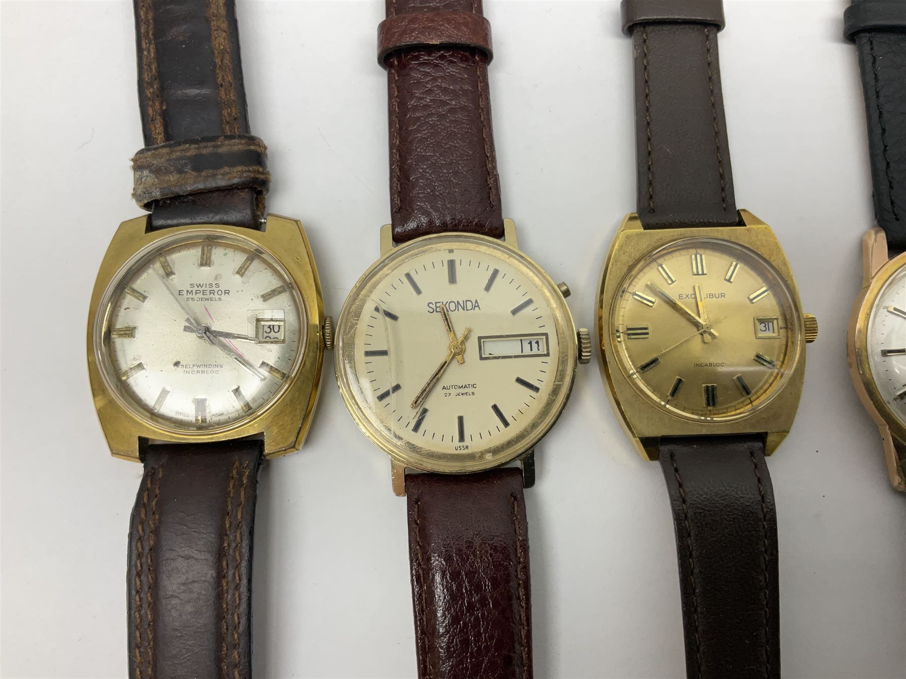 Five automatic wristwatches including Technos Everite Goldshield - Image 2 of 10
