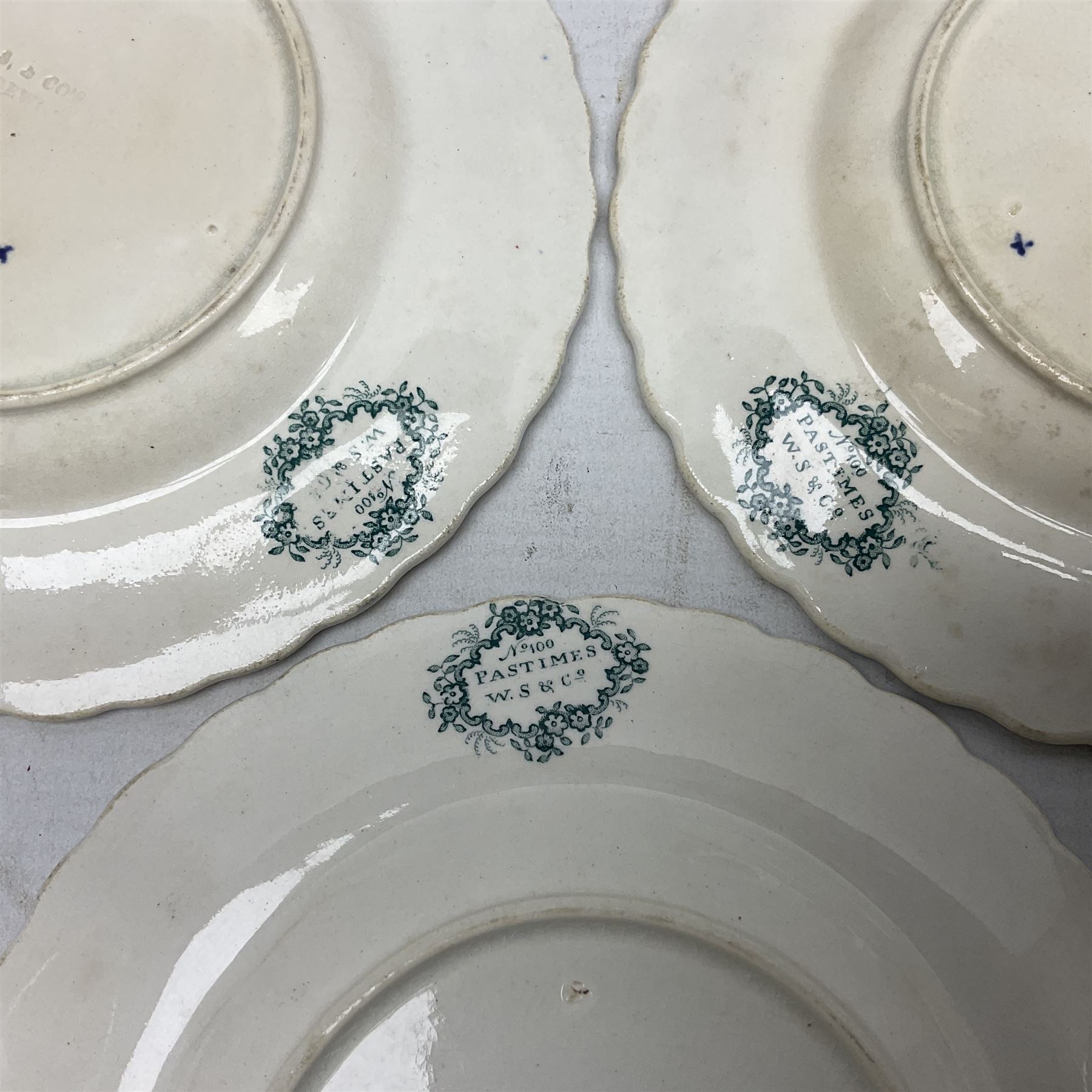 Collection of 19th century William Smith & Co nursery plates - Image 2 of 14