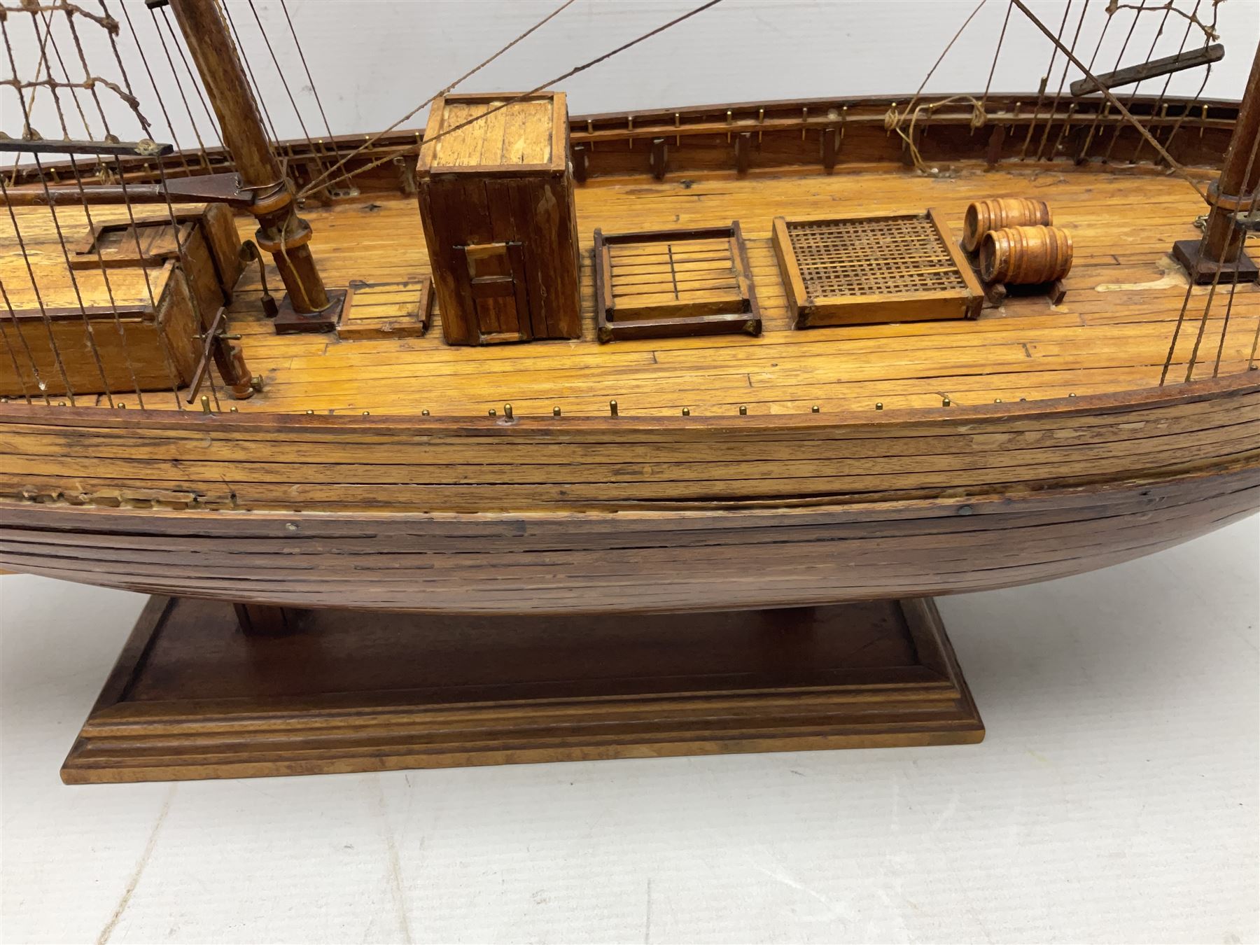 Scratch built model ship - Image 10 of 11