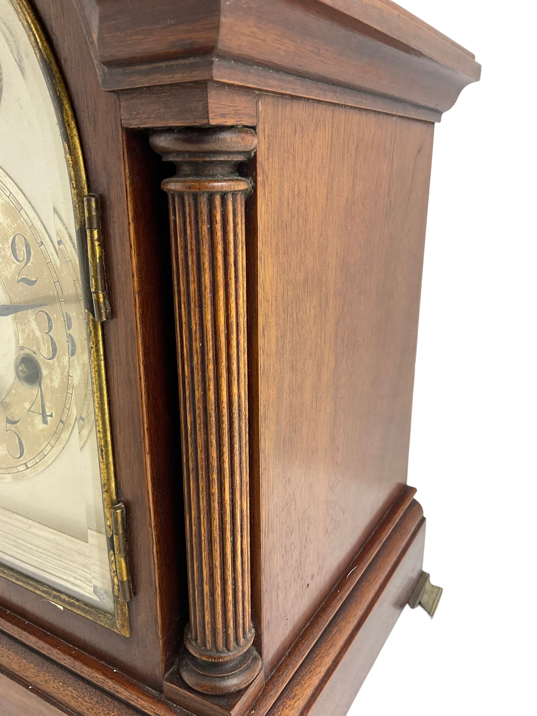 Jungans - German 8-day early 20th century chiming mantle clock in a mahogany case - Image 4 of 4