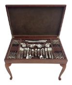 Canteen of Sheffield silver-plate cutlery