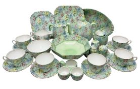 Shelley Melody pattern tea service for six