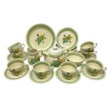 Wilkinson Clarice Cliff honeydew pattern tea service for eight