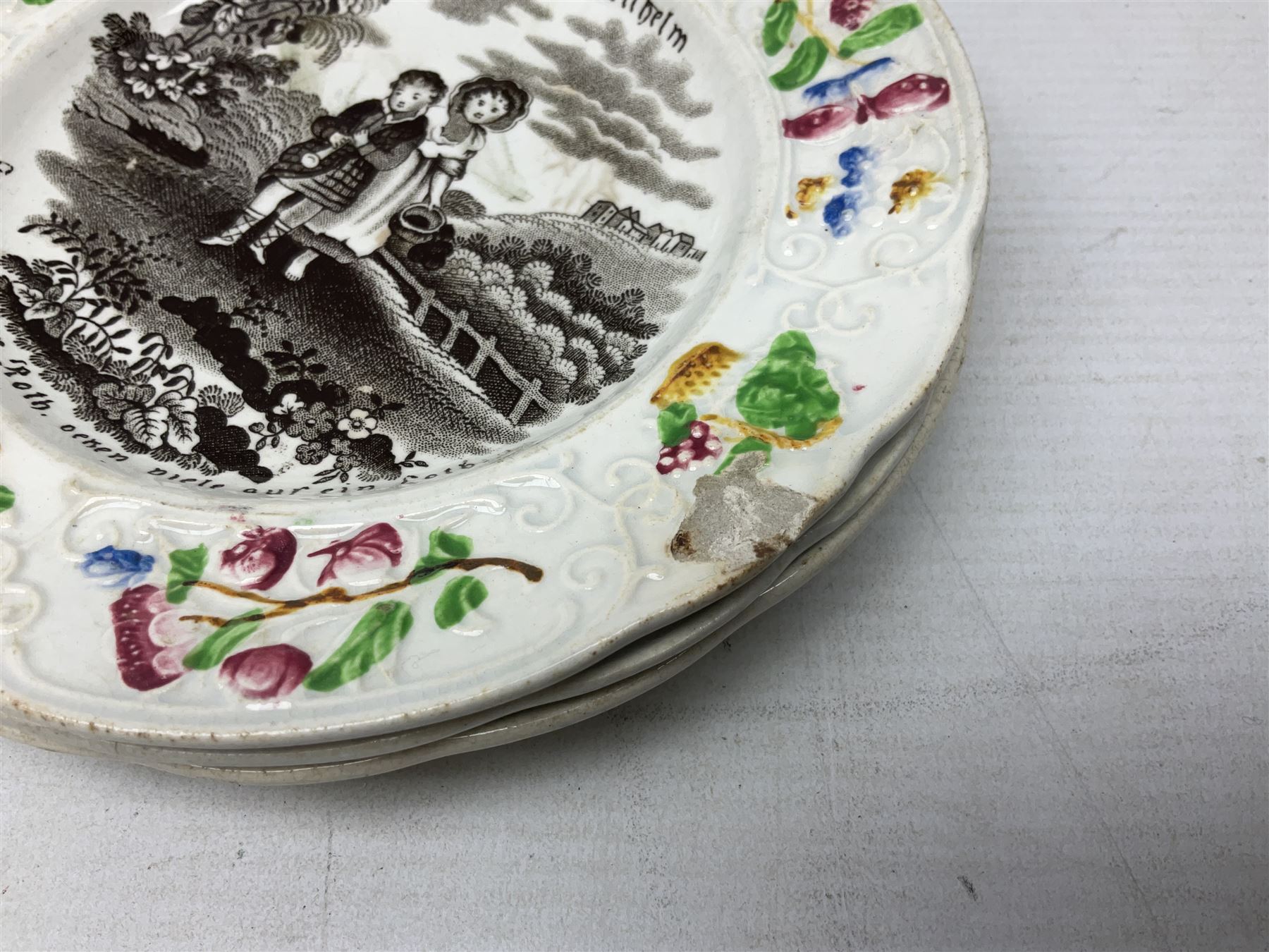 Collection of 19th century William Smith & Co nursery plates - Image 9 of 14