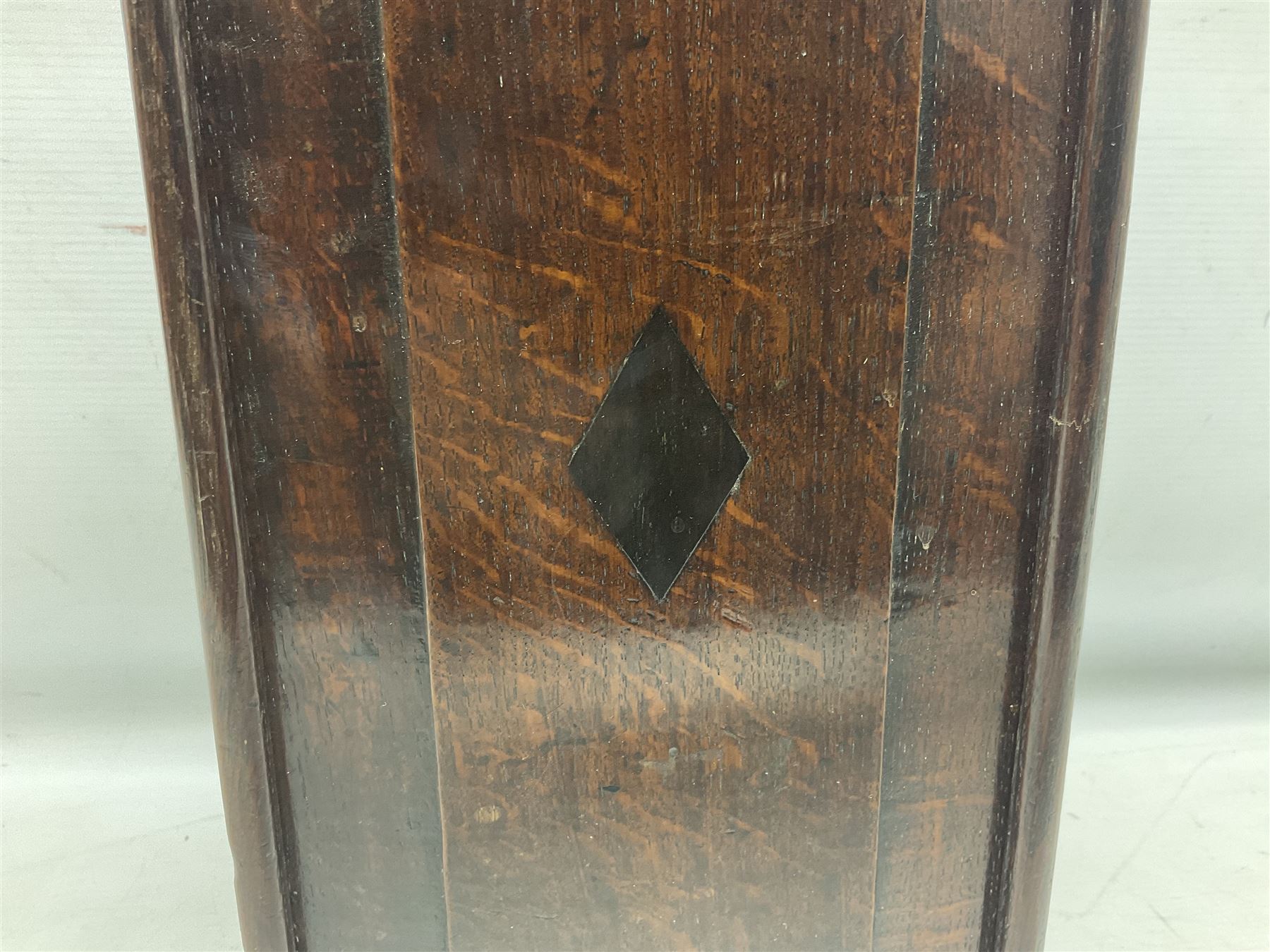 Georgian oak wall mounted candle box - Image 4 of 11