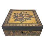 Victorian Tunbridge ware box by Edmund Nye