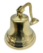 Wall hung brass bell with clapper