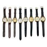 Five automatic wristwatches including Technos Everite Goldshield