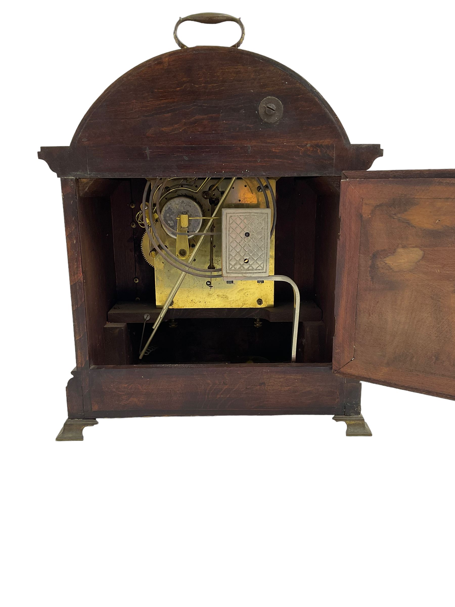 Jungans - German 8-day early 20th century chiming mantle clock in a mahogany case - Image 3 of 4