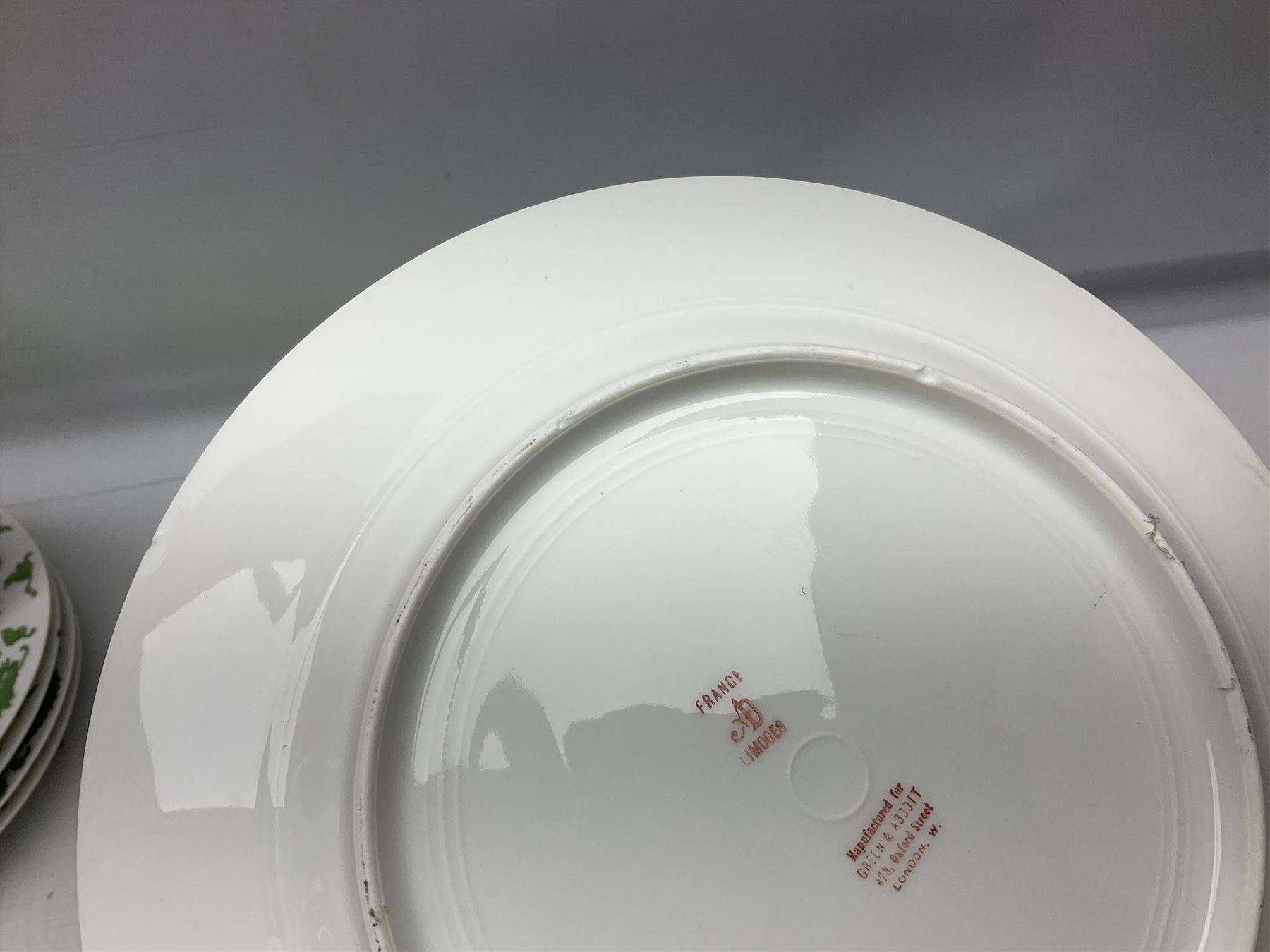 Set of eleven early 20th century Limoges for Green & Abbott of Oxford Street plates - Image 23 of 25