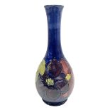 Moorcroft Clematis pattern upon a blue ground