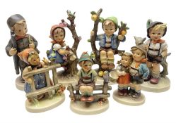 Seven Goebel Hummel figures