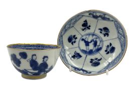 18th century Chinese tea bowl and saucer