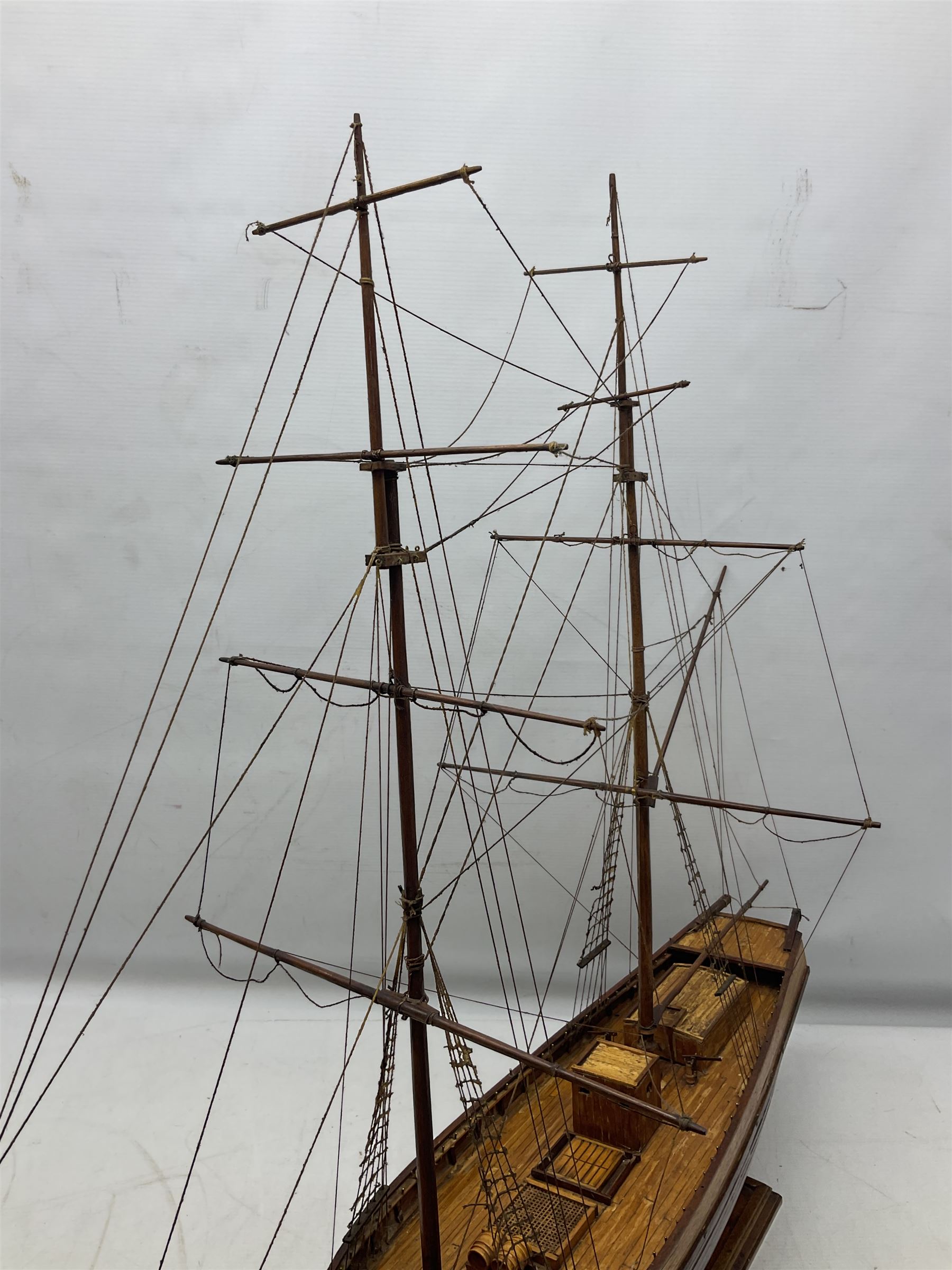 Scratch built model ship - Image 8 of 11