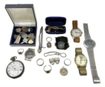 Four wristwatches including Seiko automatic