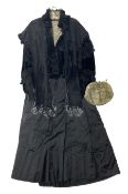 Victorian three piece mourning dress