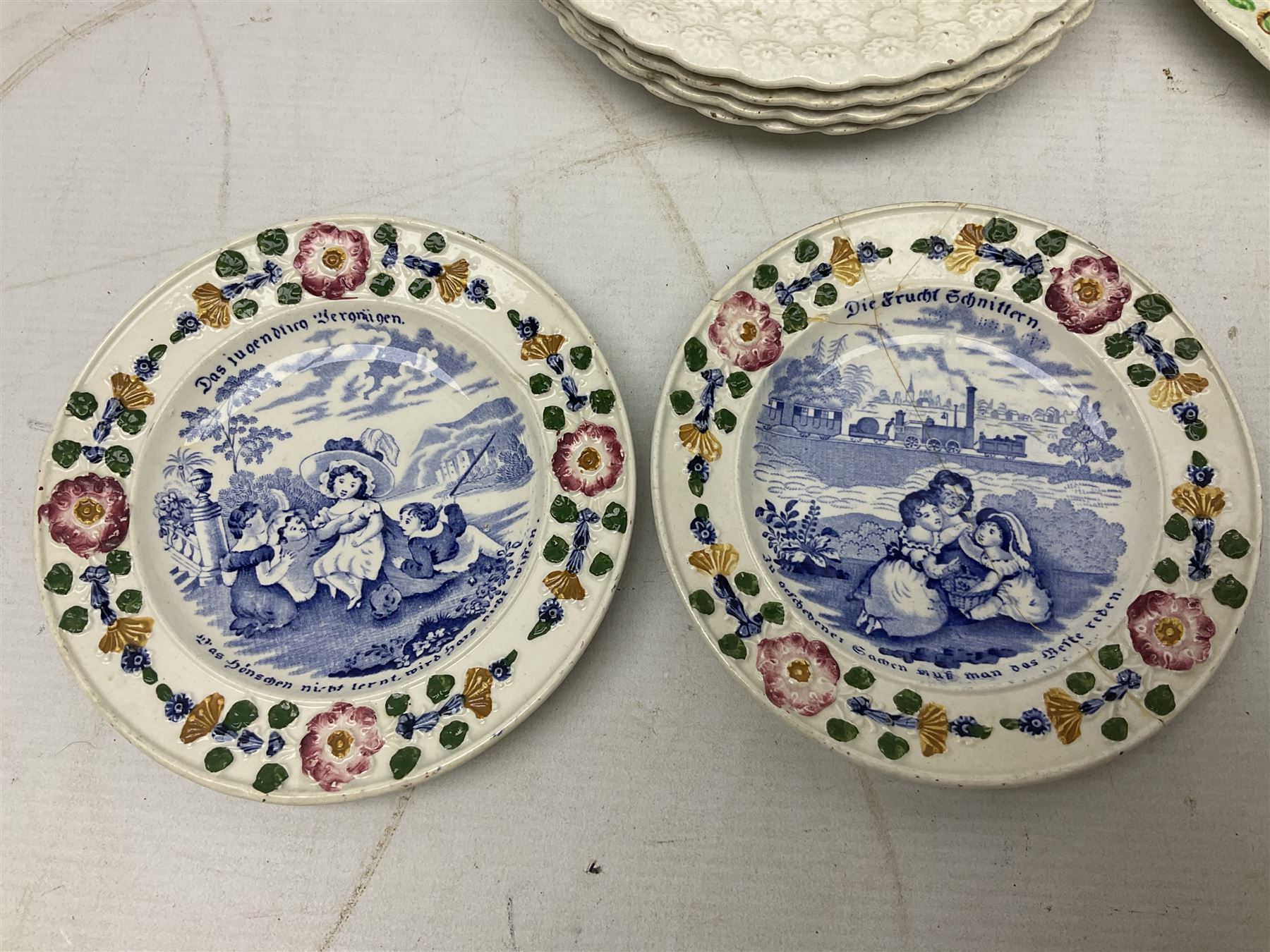 Collection of 19th century William Smith & Co nursery plates - Image 5 of 14