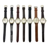 Five automatic wristwatches including Lucerne Lever 29 jewels