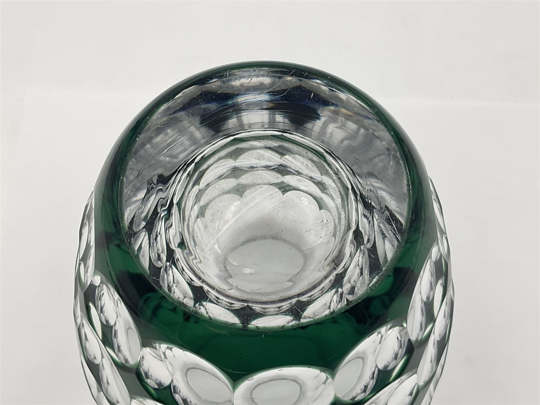 Val St Lambert style glass vase of shouldered ovoid form - Image 5 of 7