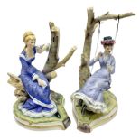 Two Royal Worcester figures from the Victorian Ladies series comprising of Alice and Cecilia