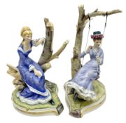 Two Royal Worcester figures from the Victorian Ladies series comprising of Alice and Cecilia