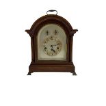 Jungans - German 8-day early 20th century chiming mantle clock in a mahogany case