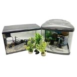 Two fish aquariums
