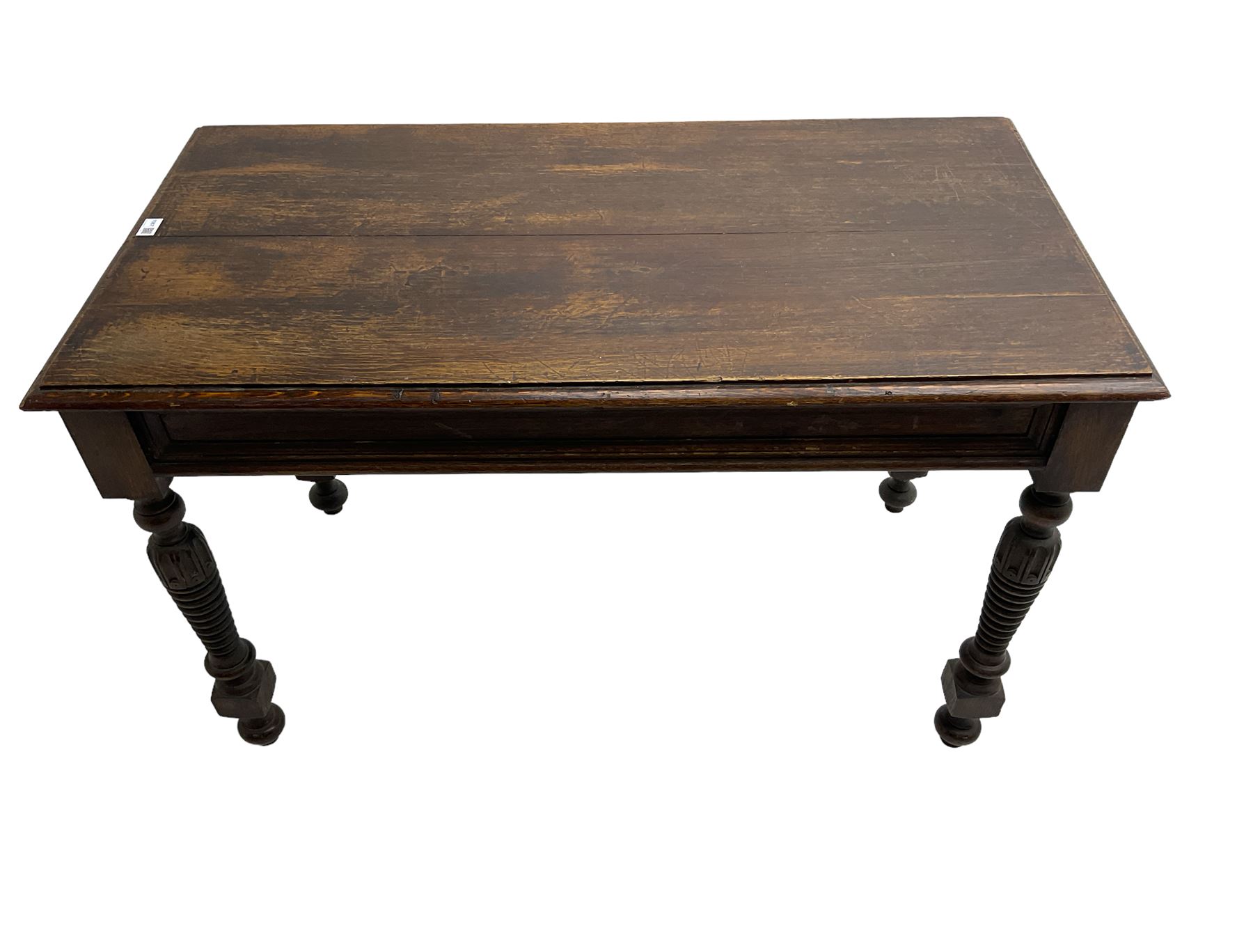 Late 19th century oak side table - Image 5 of 5