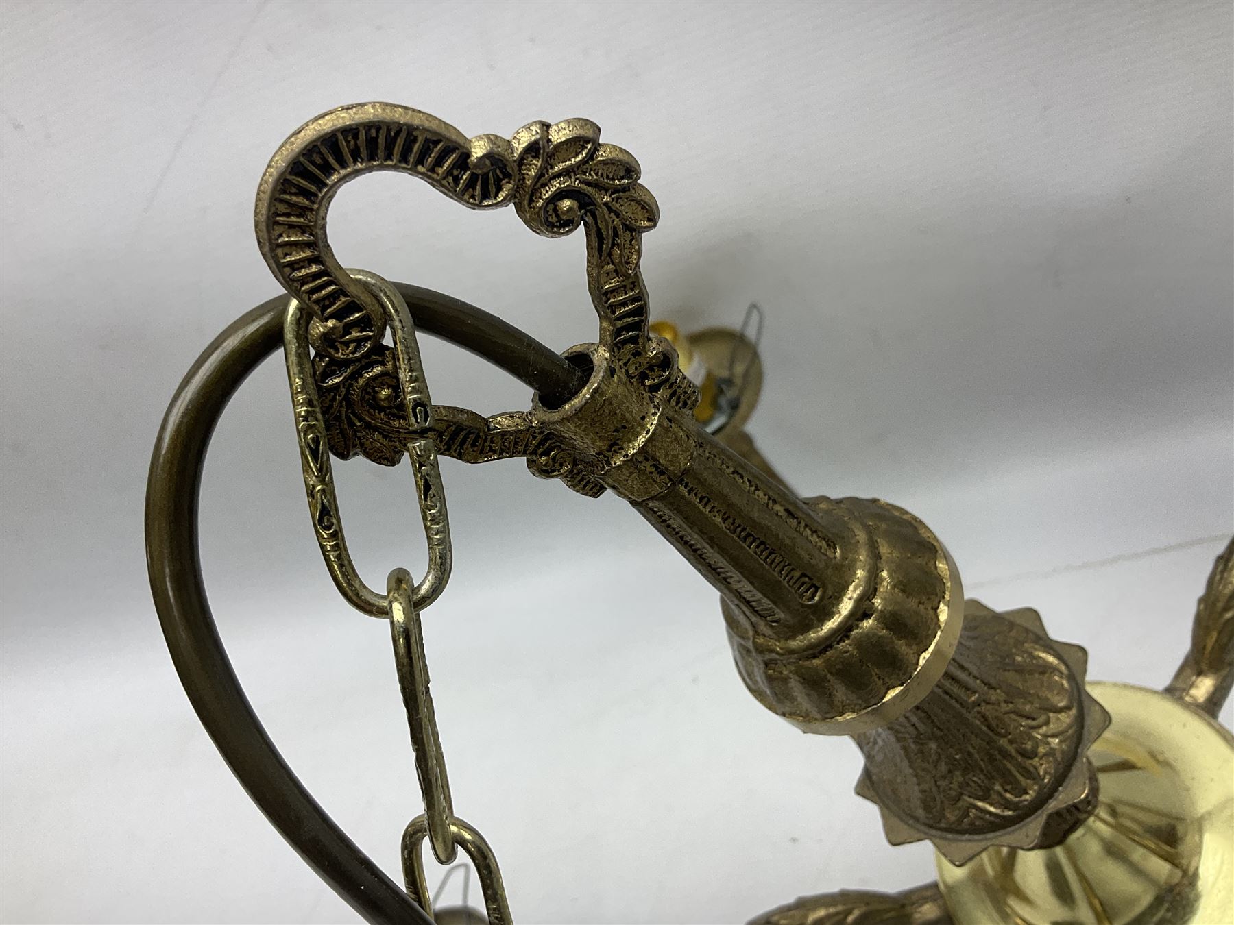Five scrolling branch chandelier - Image 5 of 10