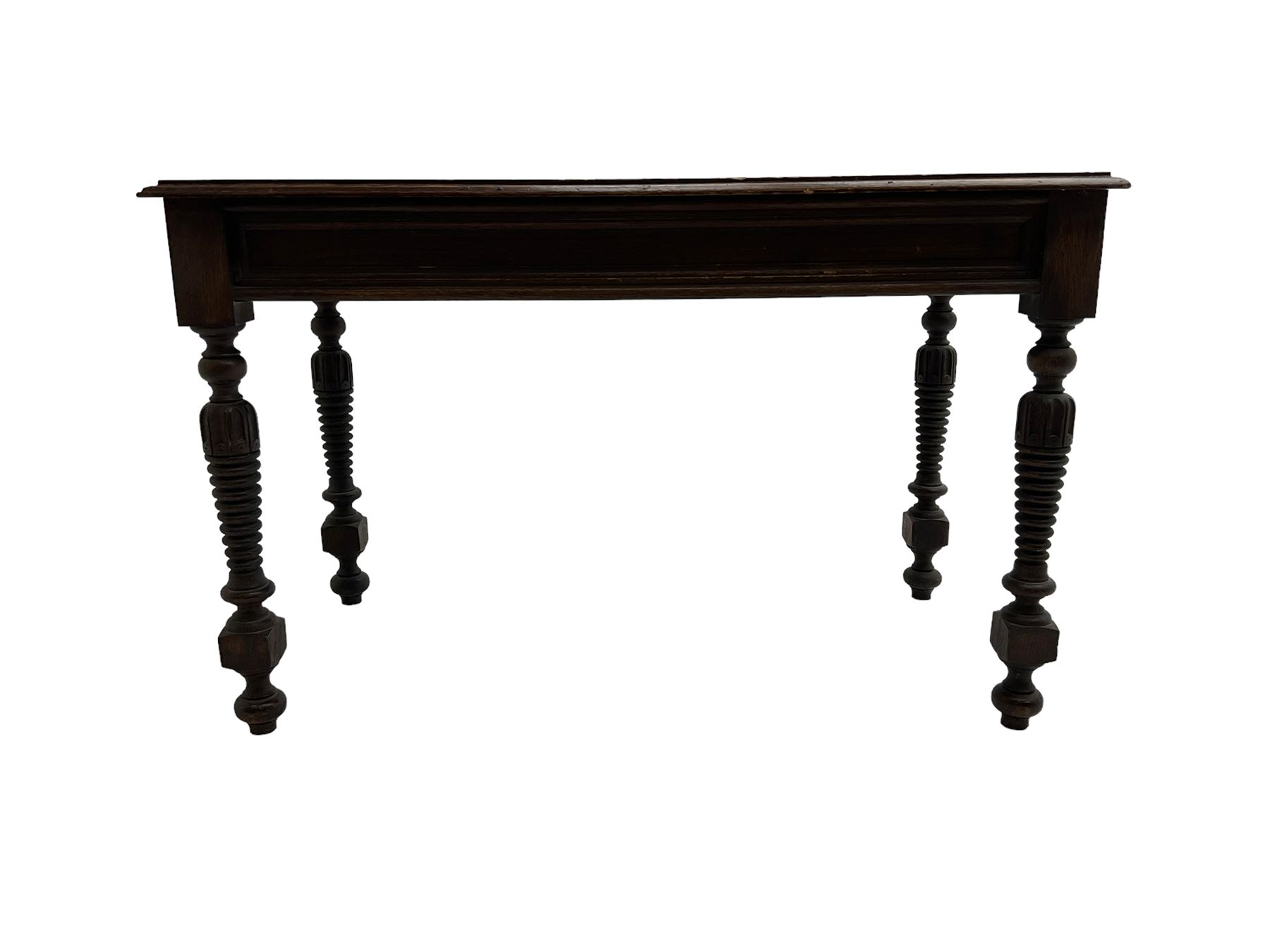 Late 19th century oak side table - Image 2 of 5