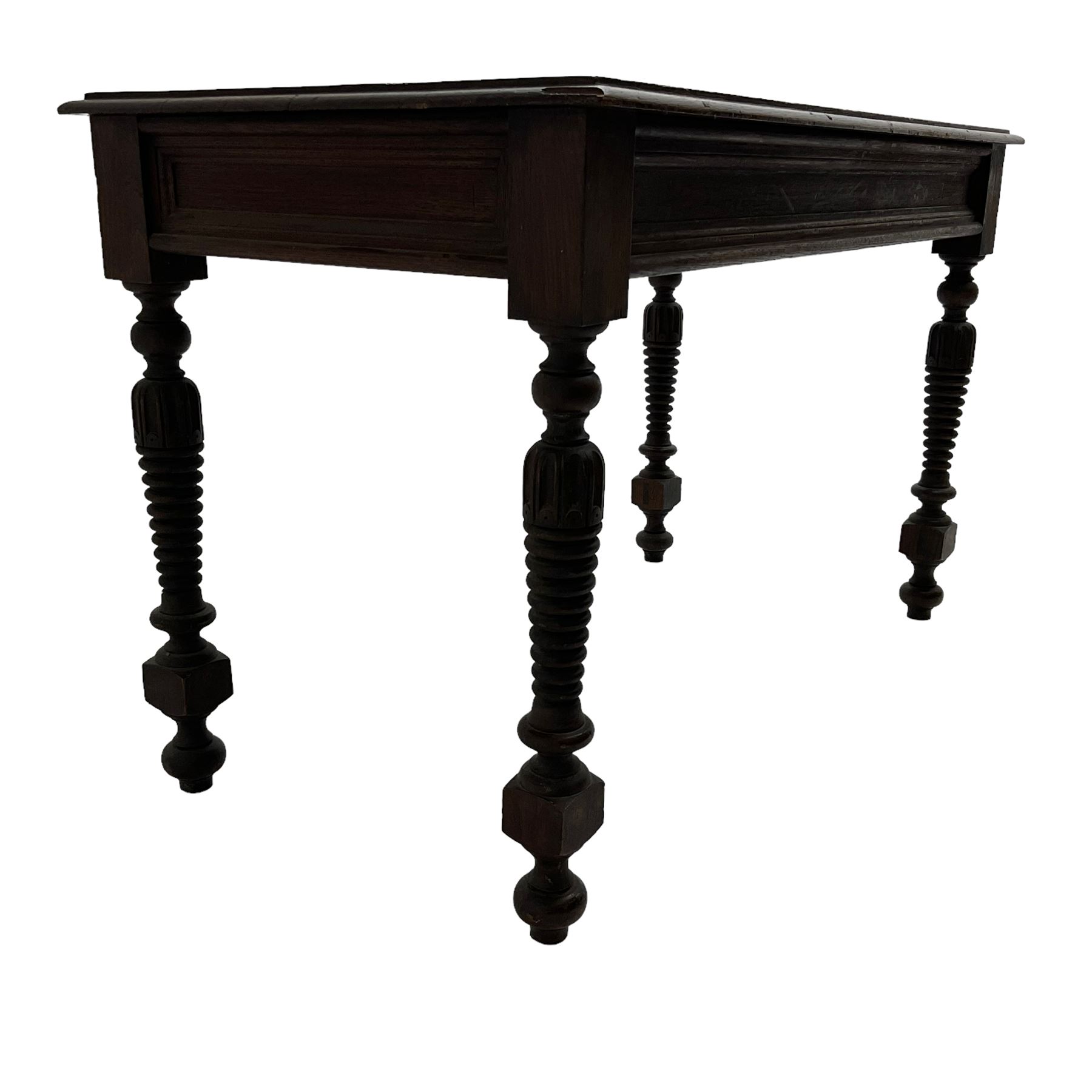 Late 19th century oak side table - Image 3 of 5