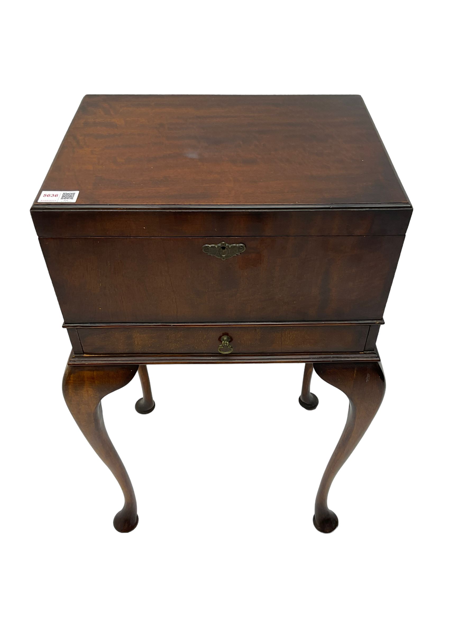 Early 20th century mahogany sewing or work box - Image 2 of 3