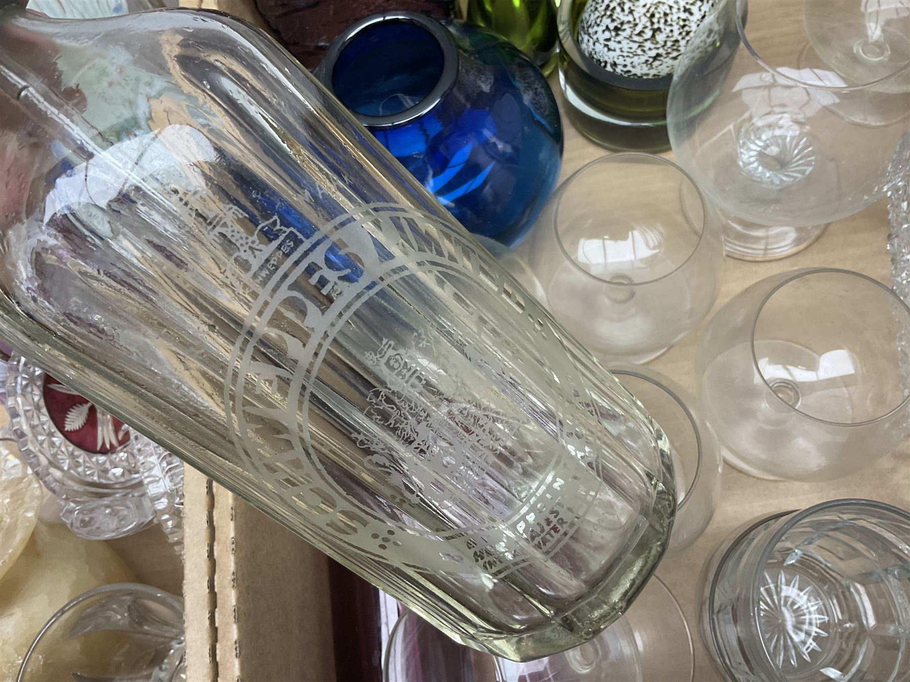 Large collection of glassware to include Schweppes soda syphon - Image 12 of 15