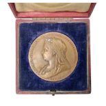 Queen Victoria 1837-1897 commemorative bronze medallion